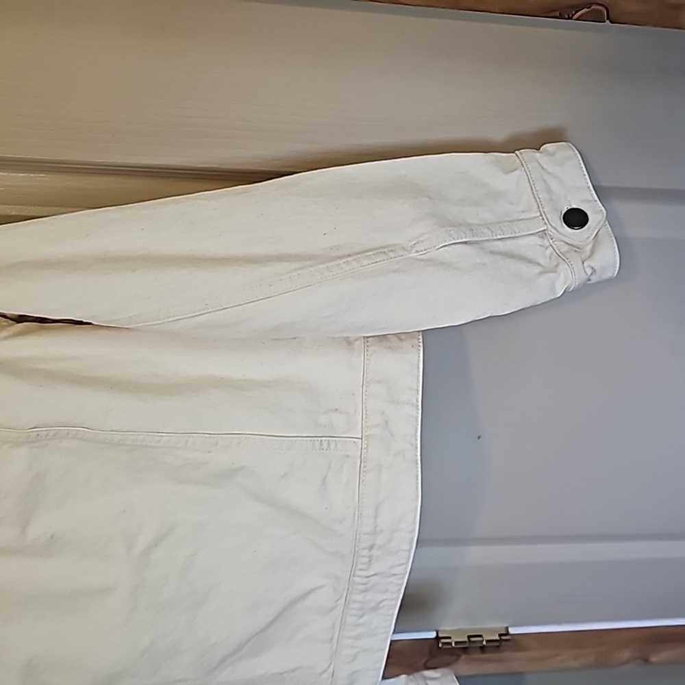 Maison Labiche PARIS small Ecru heart jean jacket 😍 ♥️ Anthropologie - Picture 7 of 8
